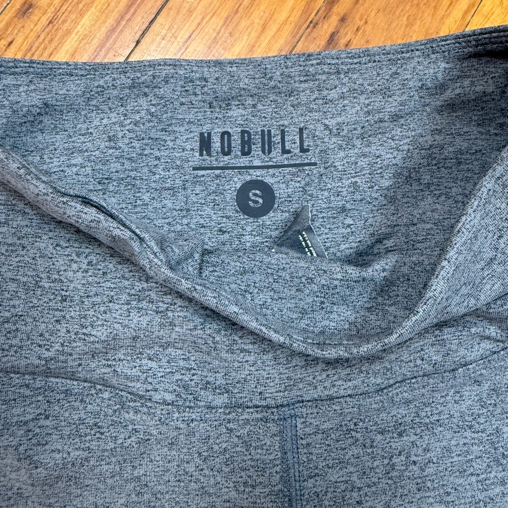 Nobull Heathered Gray Capri Performance Leggings - image 1